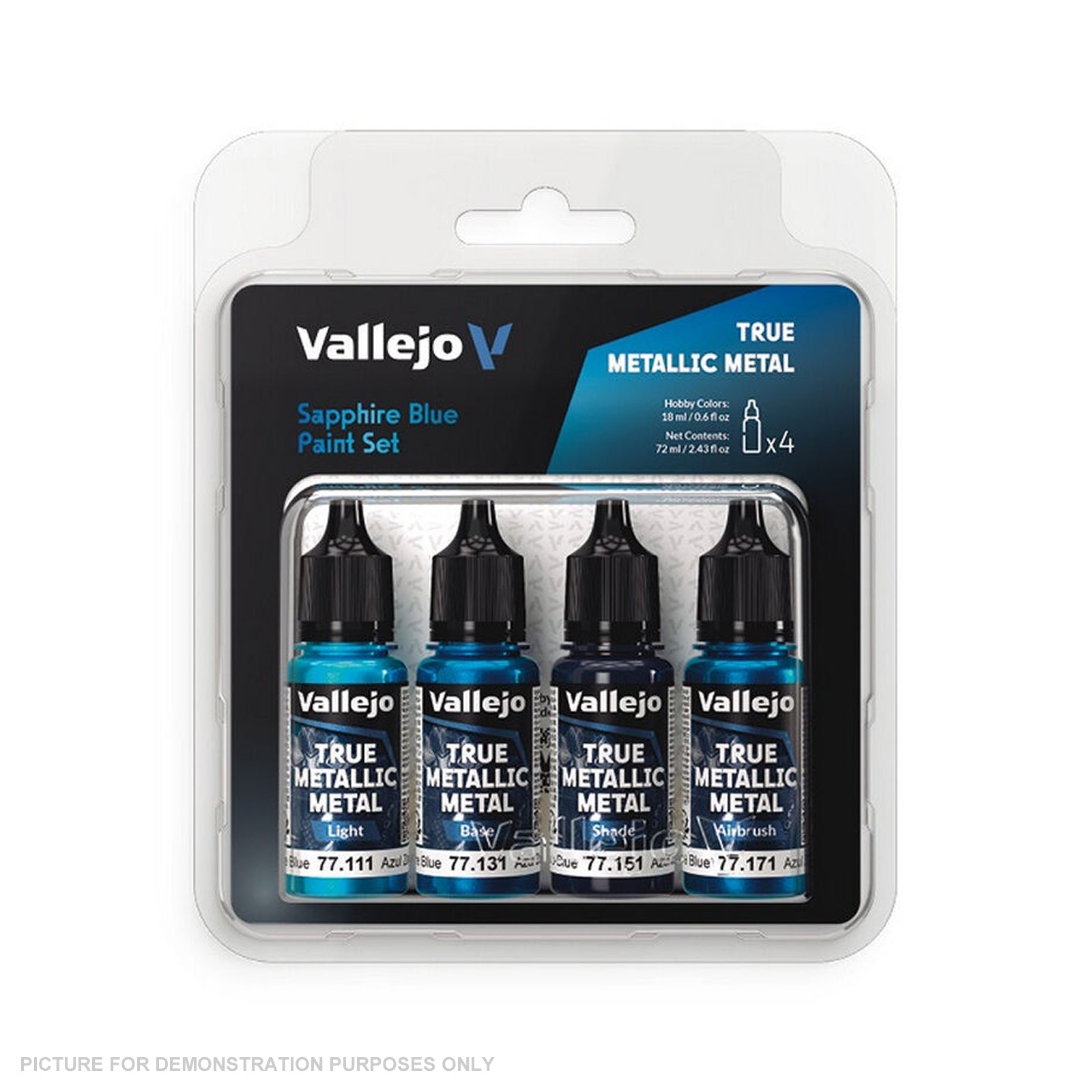 Vallejo - True Metallic Metal - Set - Sapphire Blue